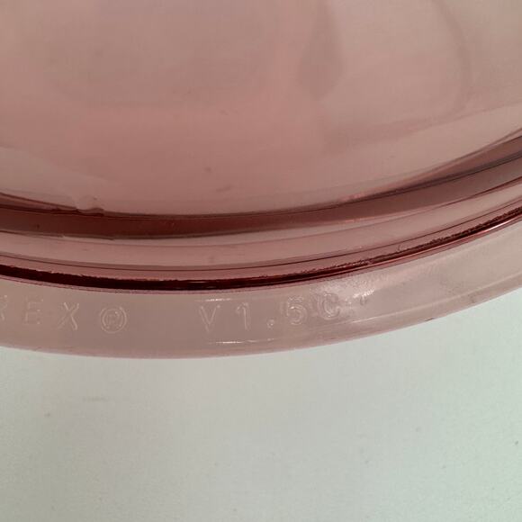 Vintage Pyrex Visions Cranberry V-1.5-C Lid Only Fits 6.5" Pot - Picture 2 of 4